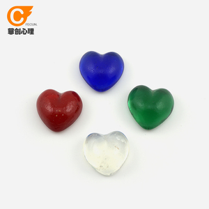菲创心理沙盘沙具游戏沙盘沙具箱庭玩具石头自然物质 玻璃心