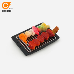 菲创心理专业沙盘沙具沙游箱庭游戏儿童玩具摆件食物类模型烧烤